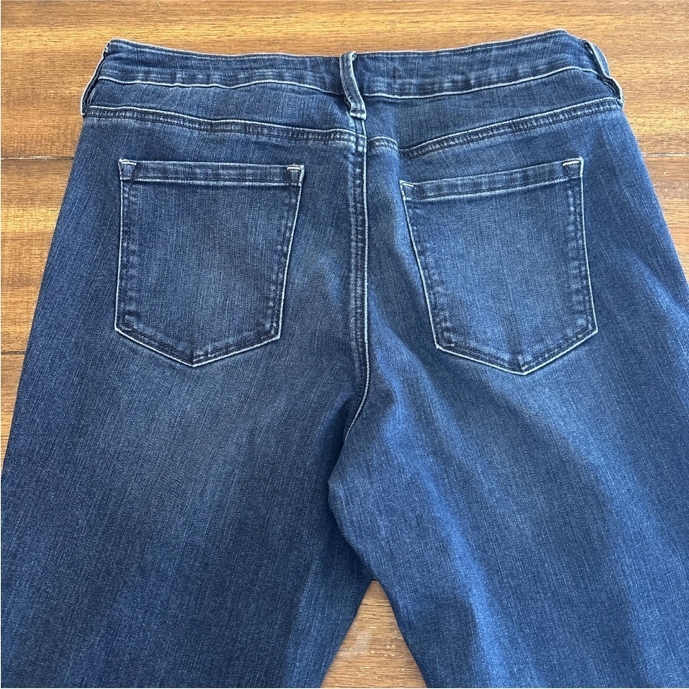 Athleta Skulptek Skinny Jeans Blue Womens Dark Wash Mid Rise Stretch Denim - Picture 3 of 10